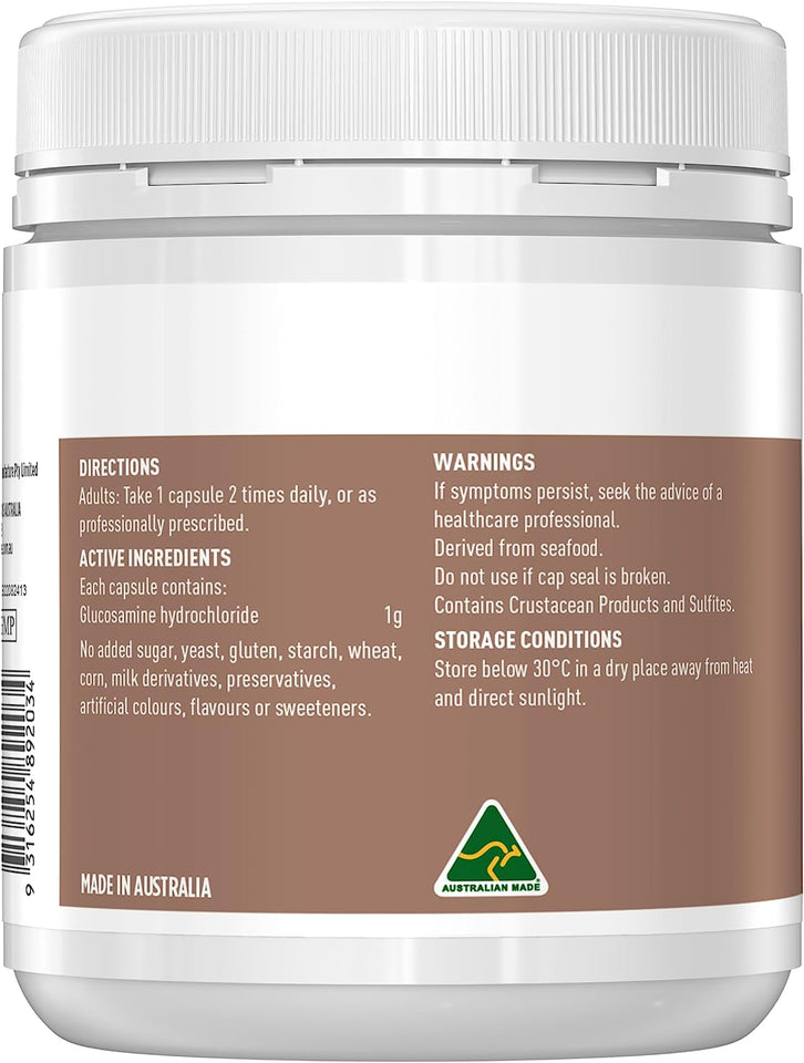 Glucosamine HCL 1000Mg - 200 Capsules, Brown | Supports Joint Mobility and Relieves Symptoms of Mild Arthritis
