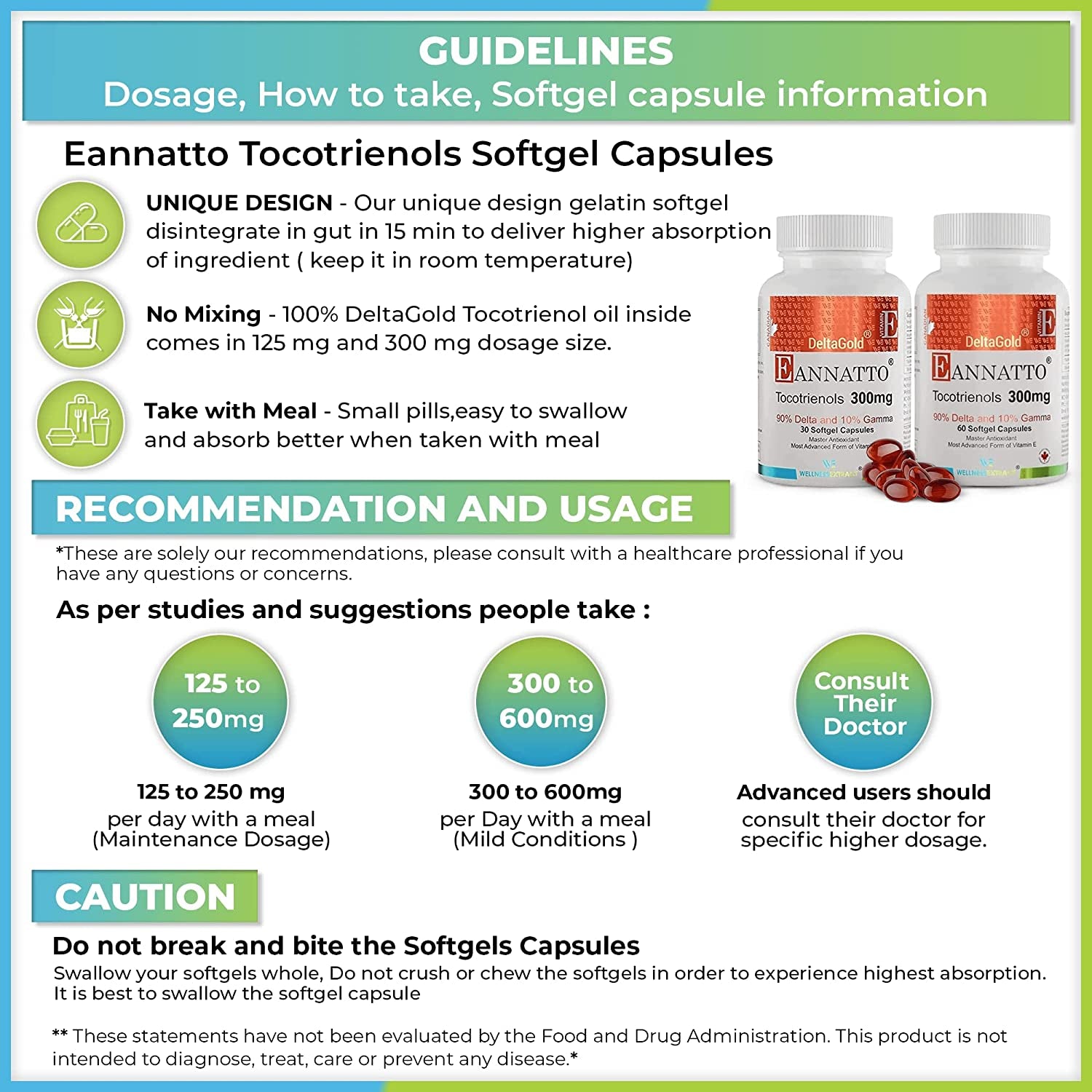 DeltaGold Annatto Tocotrienols 300mg Softgels – packaging detail 2