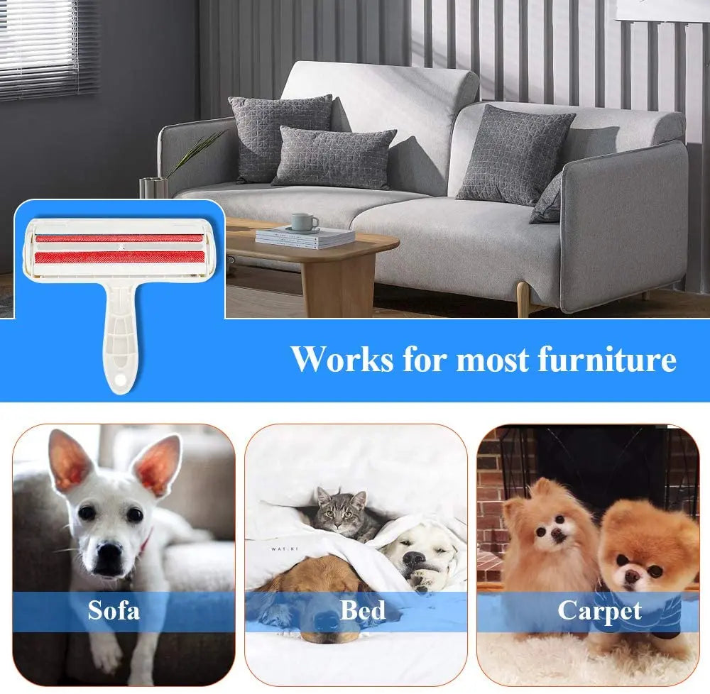 Pet Hair Remover Roller, Self-Cleaning Lint Roller - Dog & Cat Fur Remover for Sofa, Bed, Carpet, Furniture, Car Seat and More pattanaustralia