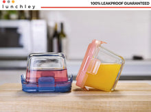 Load image into Gallery viewer, Glass Baby Food Storage Containers with Lids | Set of 12 | 5 oz Glass Food Containers, Freezer Storage, Reusable, Microwave &amp; Dishwasher Safe
