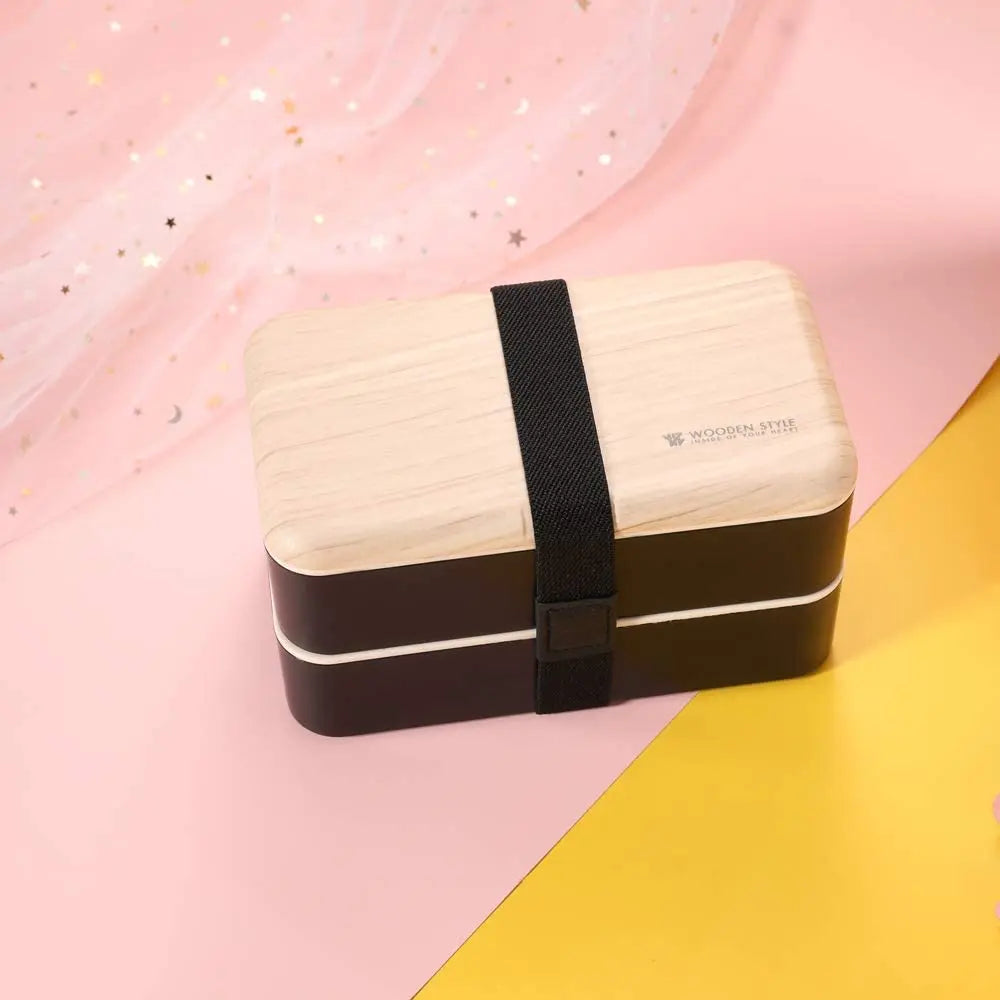 Original Bento Box Lunch Boxes Container Bundle Divider Japanese Style with Stainless Steel Utensils Spoon and Fork pattanaustralia