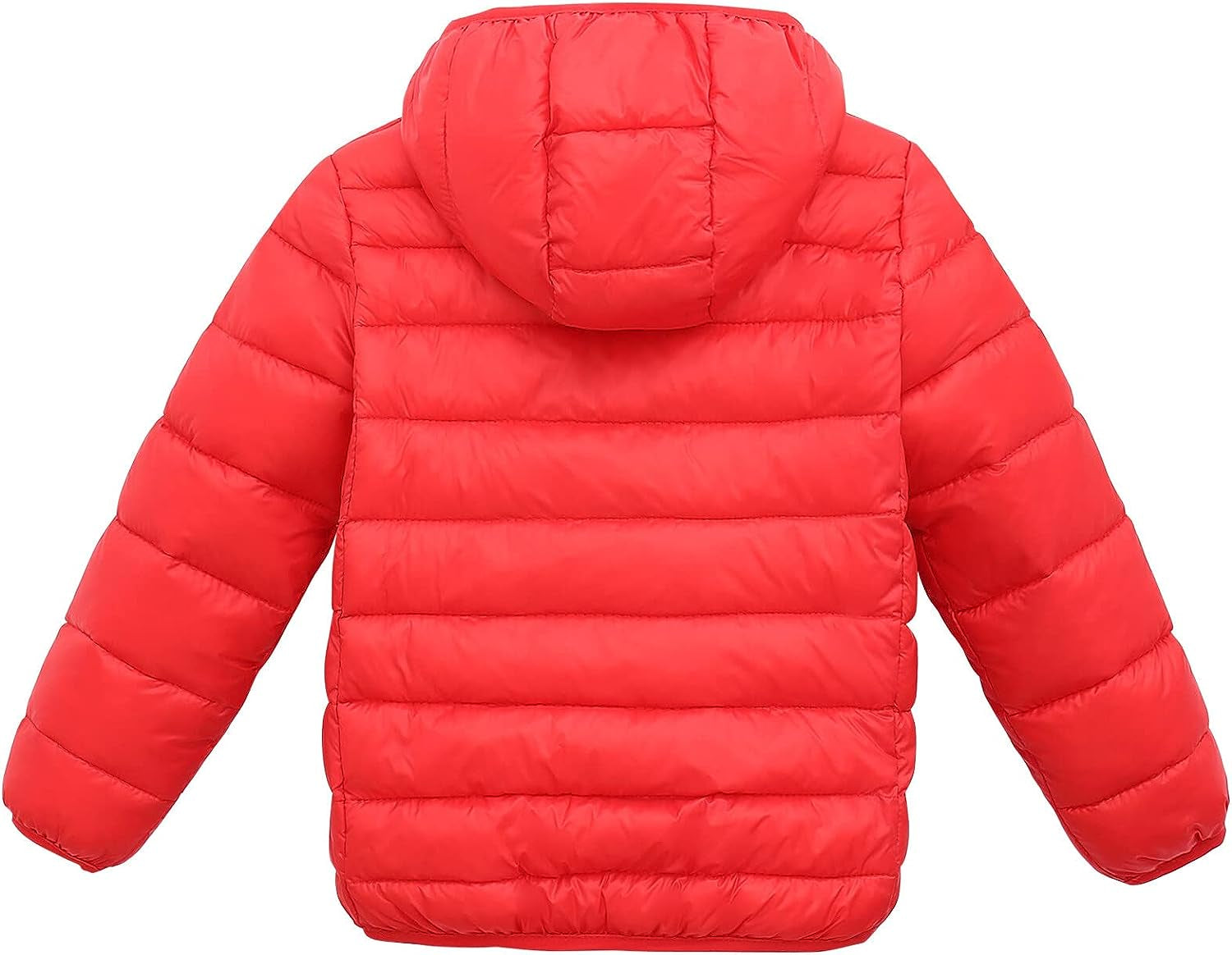 Kids Lightweight Puffer Jacket Packable Bubble Coat down Cotton Coats Zip up Hooded Outwear 1-10 Years