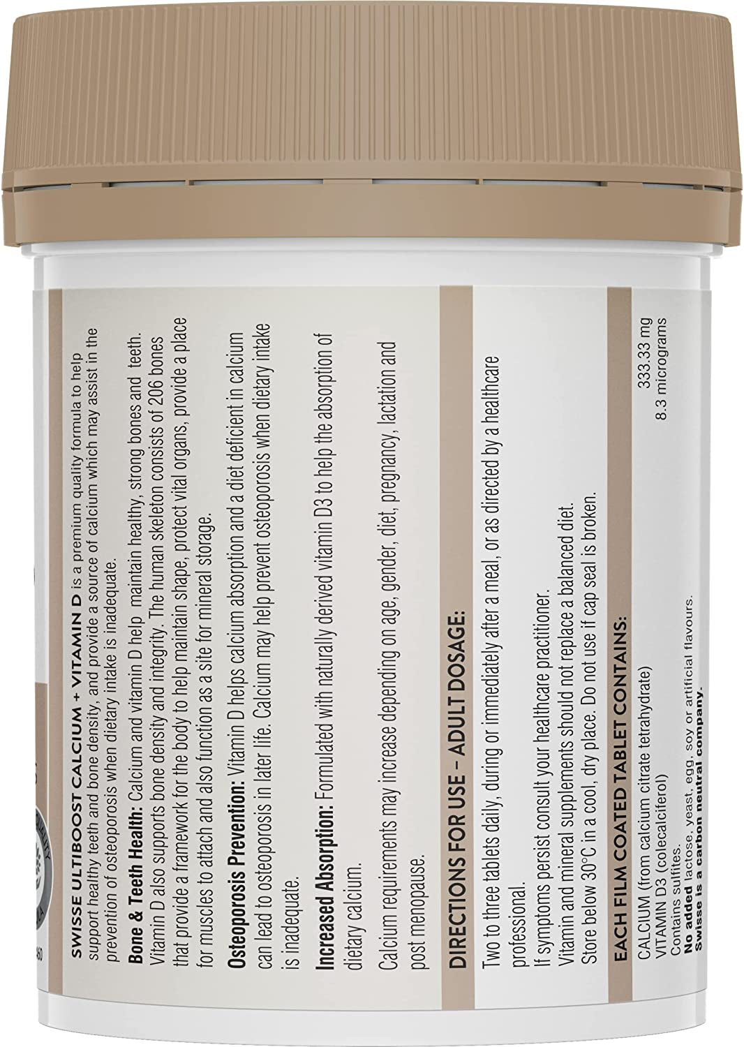 Ultiboost Calcium + Vitamin D 90 Tablets