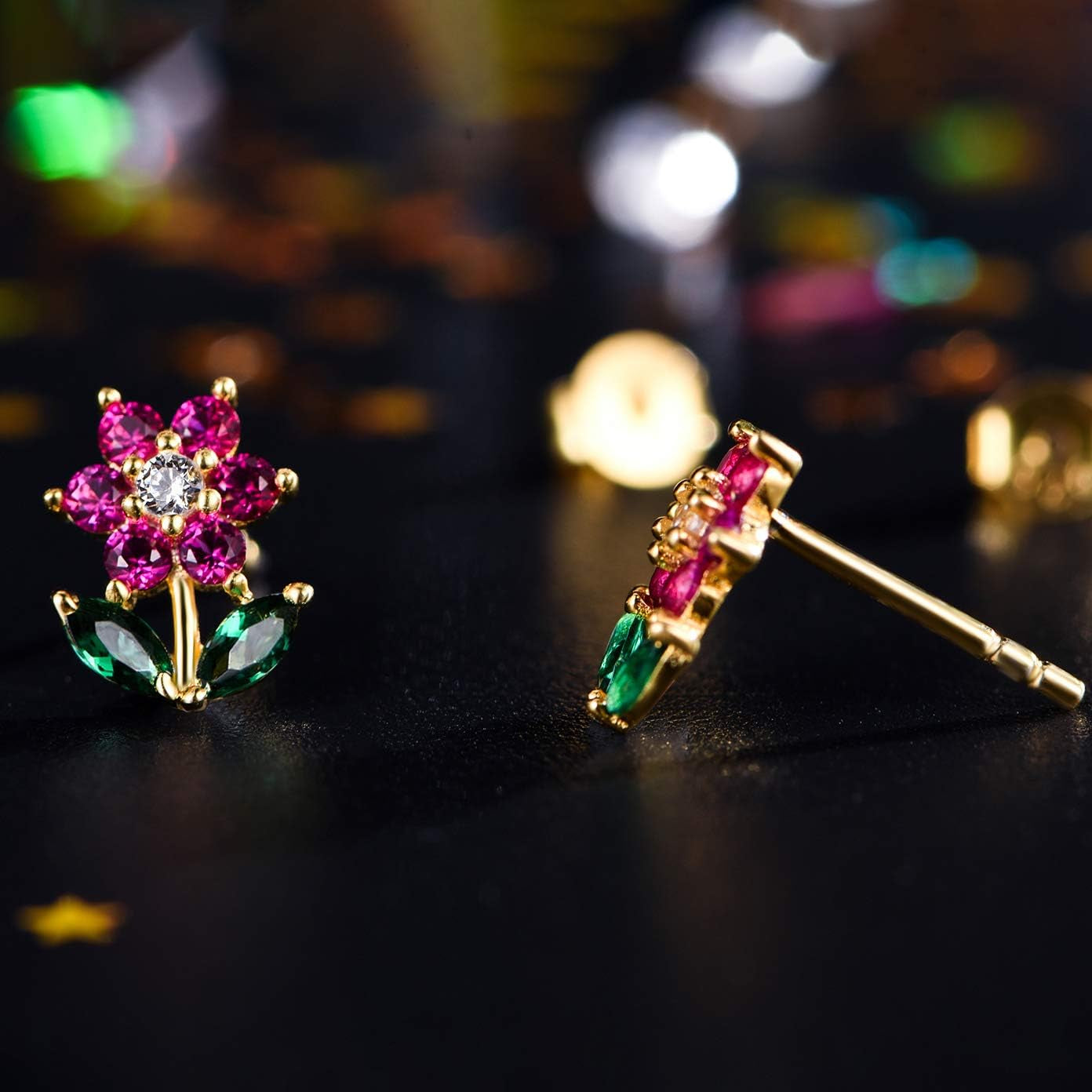 Hypoallergenic Kids Stud Earrings 925 Sterling Silver Gifts for Little Girls (Nickel Free)