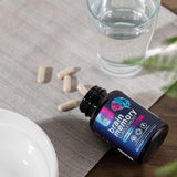 Brain Supplement to Support Focus - DMAE Brain Booster Supplement for Brain Support with Bacopa Monnieri and B Vitamins for Concentration Support Energy Support and Memory Support - 60 Capsules