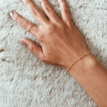 Load image into Gallery viewer, Dainty Gold Initial Bracelets for Women, 14K Gold Plated Dainty Personalized Gold Bracelets Initial Bracelets for Women Teen Girls Jewelry Chain Bracelets for Kids Toddler Little Girls Jewelry Gifts

