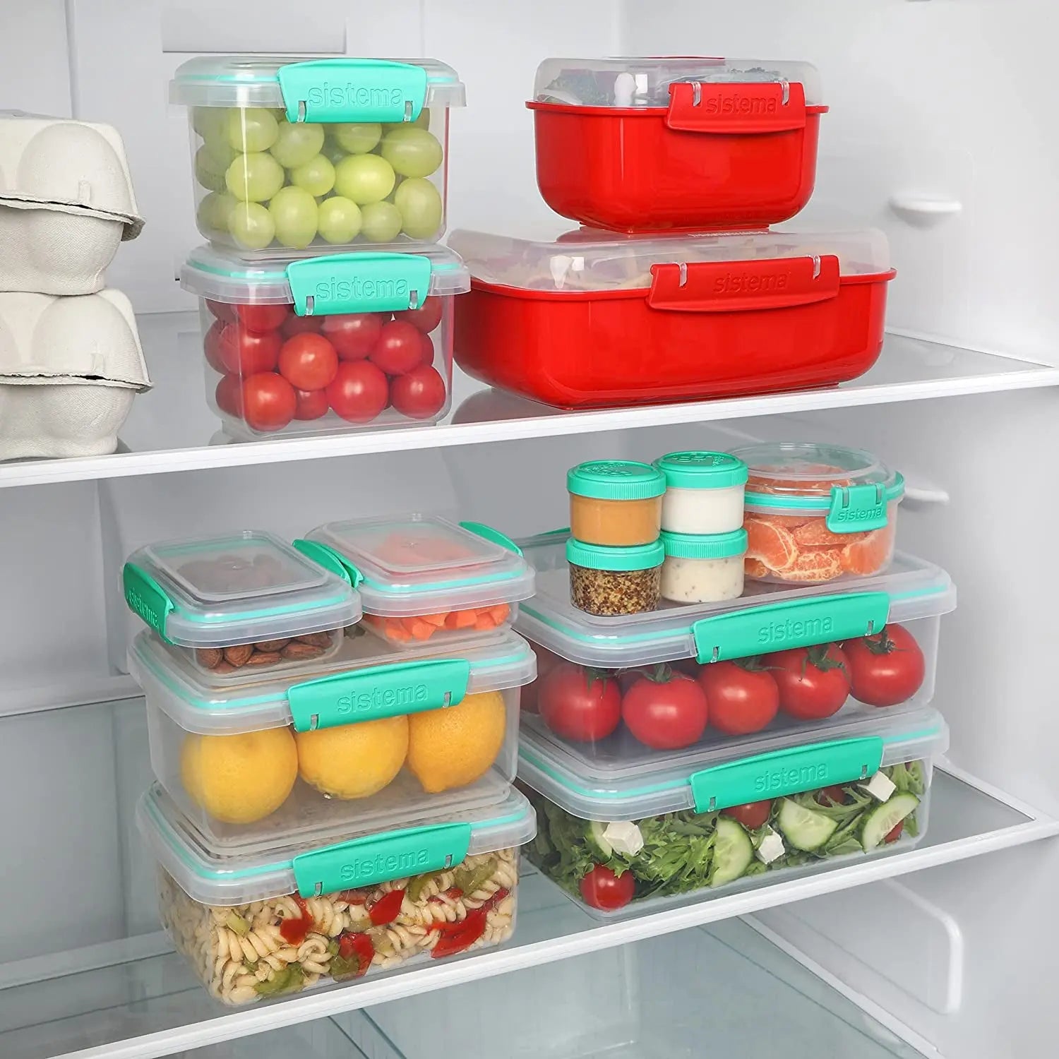 82009 Kitchen Storage Solutions Starter Pack, 18 Food and Kitchen Storage Containers with Lids, Lunch Boxes, Meal Prep Containers, Pantry Storage, Microwave Steamers and More, Bpa-Free