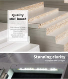 Jewellery Cabinet Full Length Mirror Mirrored Organizer Box Stand White