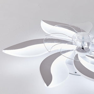 68Cm Low Profile Ceiling Fans with Lights and Remote/App Control,3 Light Color Changes，6 Wind Speed Modes,Flush Mount Ceiling Fan Light,Modern Ceiling Light with Fan for Bedroom/Study/Office…