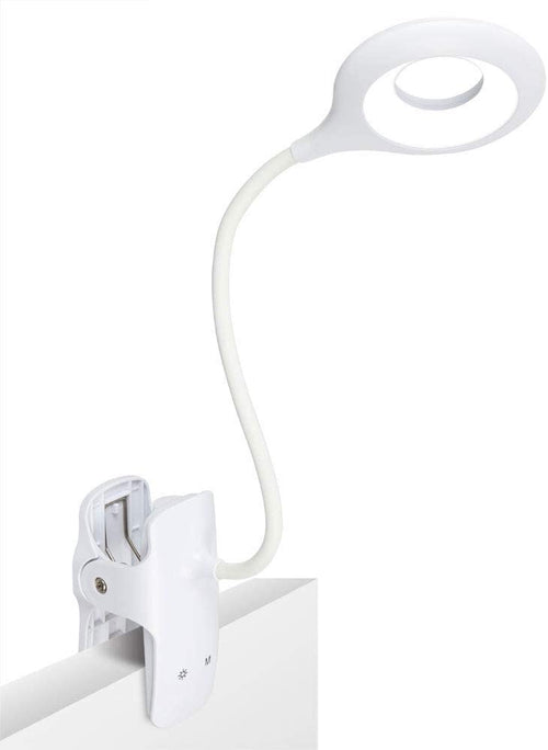 28 LED Reading Light, 9 Different Settings Eye Protect Book Light, USB Rechargeable Reading Lamp, Touch Control Clip Desk Lamp, Flexible 360° Clip Light for Home Book Bed and Computer