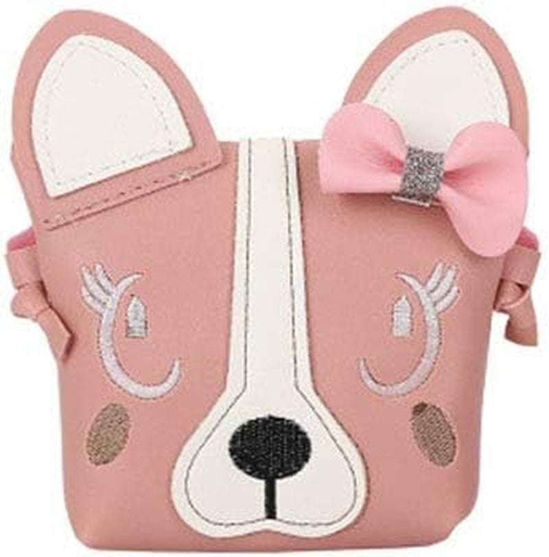 Cute Fashionable Handbag Shoulder Bags Small Coin Purse Crossbody Bags PU Leather for Children Kids Girls Toddler Baby Girls Little Girls Pink-Dog