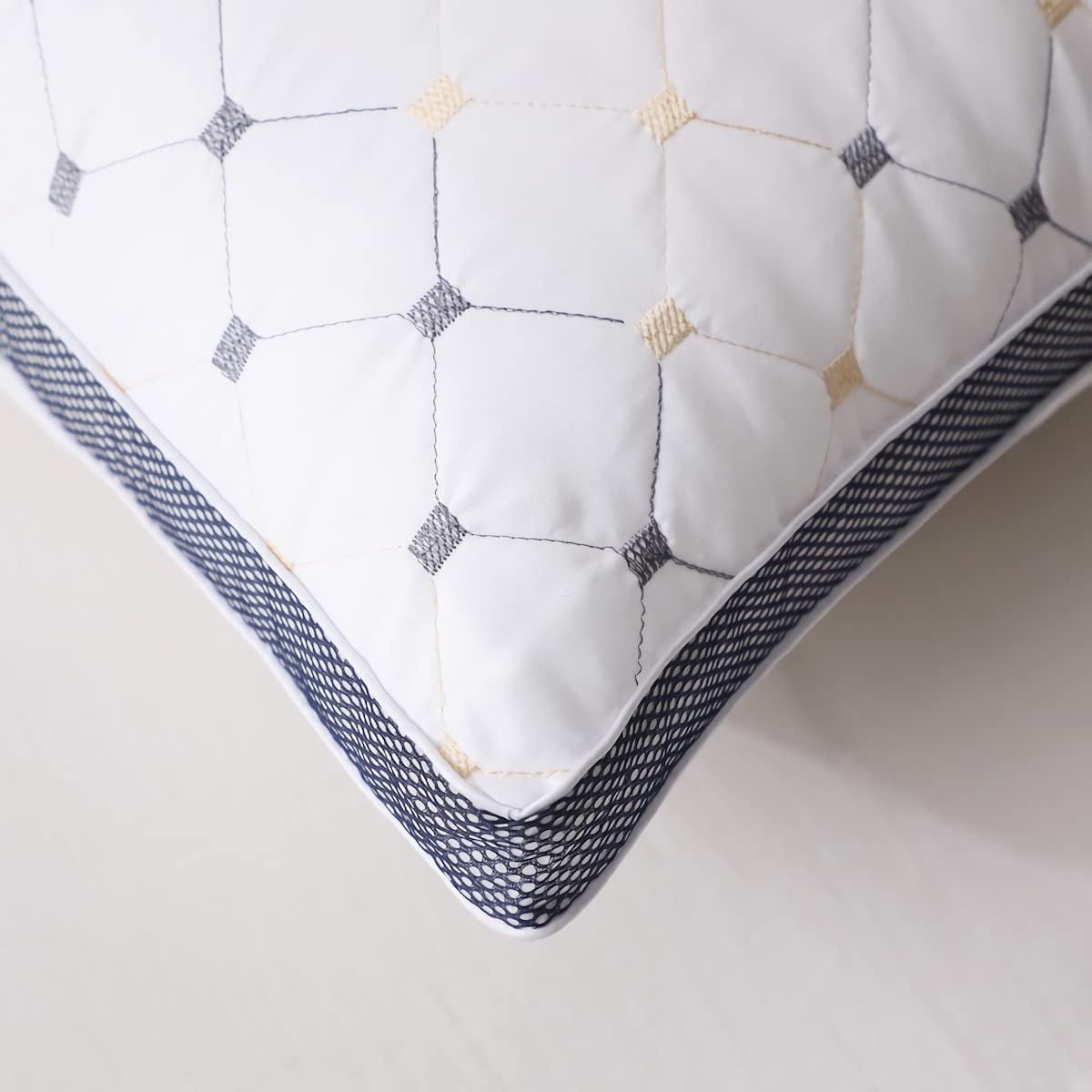 Hotel Quality Pillows, Checked, Ultra Plush Soft, Bed Pillows for Sleeping, Twin Pack