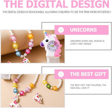 Load image into Gallery viewer, Slap Bracelet Watch 1 Set Slap Watch -Shape Slap Watch Cartoon Bracelet Necklace for Girl Girls&#39; Watches
