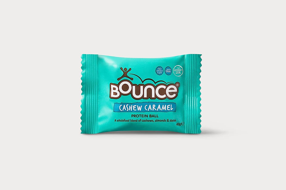 Cashew Caramel Protein Ball- Box of 12. High Protein Gluten Free Low Sugar Low Carb Healthy Snacks Better than Any Protein Bar! Snack Healthy with Our Protein Bars, Balls, Snacks & Powders