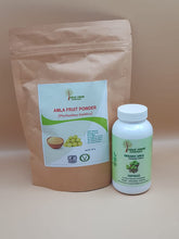 Load image into Gallery viewer, Amla Powder Organic Veggie Capsules Indian Gooseberry Herbal Dietary Supplement Hair Growth Skin Care Boosts Immunity 60 Caps 500 Mg Each
