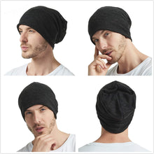 Load image into Gallery viewer, Beanie for Men &amp; Women, 2 Pack Lightweight Running Cap Thin Knit Hat Sleep Cap Breathable Cancer Chemo Headwear
