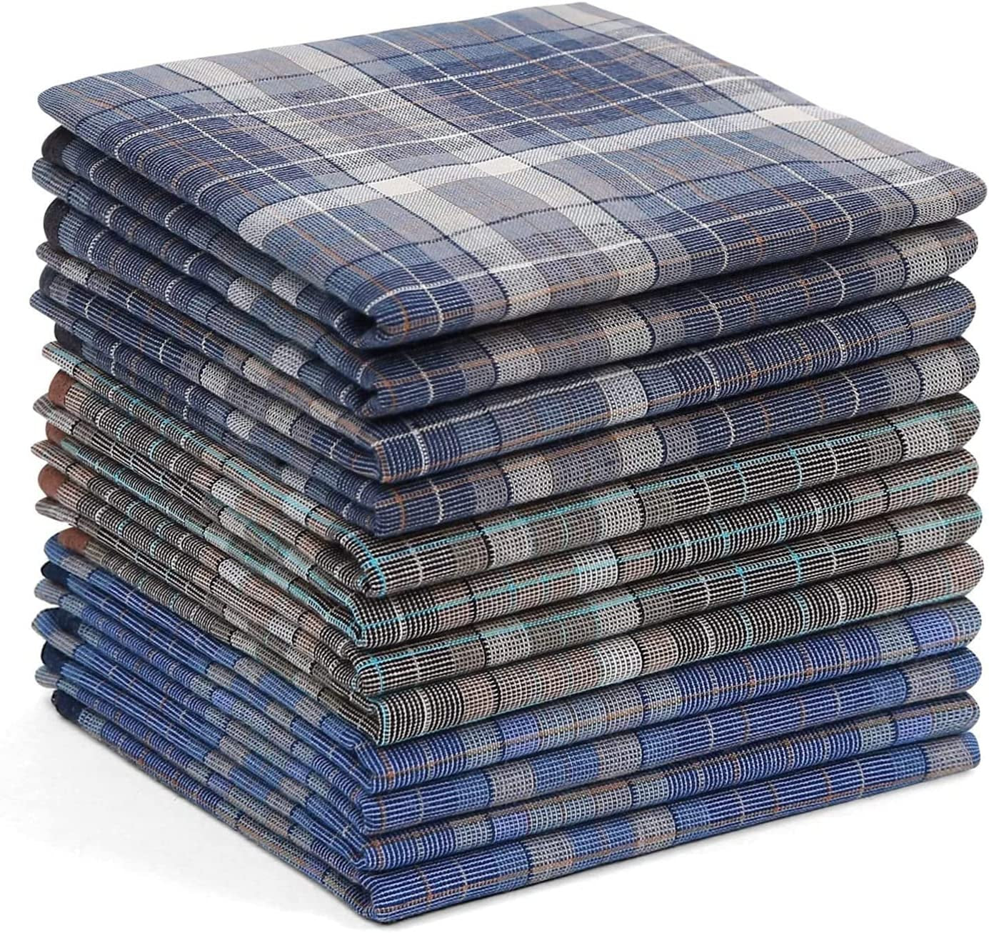 Men'S Handkerchiefs, 100% Pure Cotton Handkerchiefs Pocket Square Hankies, Great Gifts for Men Father