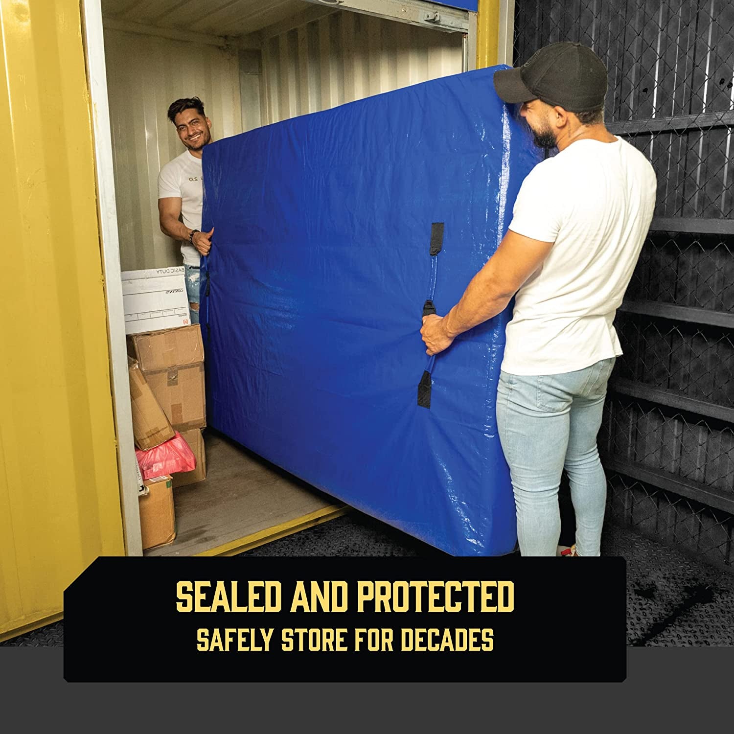 Mattress Bags for Moving with 8 Handles - Twin Size - Extra-Thick Mattress Bag for Moving - Reusable Mattress Storage Bag - Mattress Cover for Moving with Zipper, Moving Mattress Bag Protector