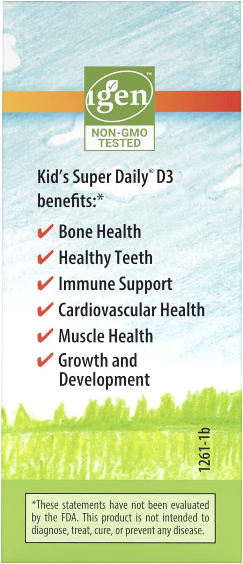 - Kid'S Super Daily D3, Kids Vitamin D Drops, 600 IU (50 Mcg) per Drop, Heart & Immune Health, Vegetarian, Liquid Vitamin D Drops, Unflavored, 365 Drops