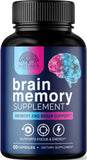 Brain Supplement to Support Focus - DMAE Brain Booster Supplement for Brain Support with Bacopa Monnieri and B Vitamins for Concentration Support Energy Support and Memory Support - 60 Capsules