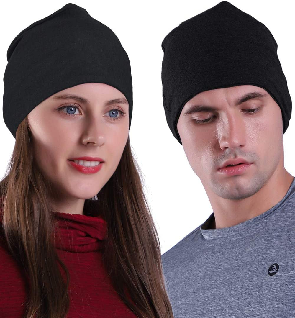 9" Multifunctional Lightweight Beanies Hats for Men Women Running Skull Cap Helmet Liner Sleep Caps