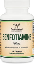 Load image into Gallery viewer, Benfotiamine 300Mg (Third Party Tested, 120 Capsules) Made in the USA, to Boost Thiamine Levels (More Absorbable than Thiamine) by
