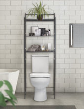 Load image into Gallery viewer, Bathroom Storage Shelf over Toilet Space Saver, Freestanding Shelves for Bath Essentials, Planters, Books, Etc
