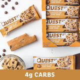 Chocolate Chip Cookie Dough Protein Bar, High Protein, Low Carb, Keto Friendly, 12 Count