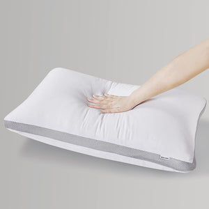 Bamboo Cooling Pillows Twin Pack - Luxury Plush Down-Like Microfibre Pillows for Bedding - Ultra Soft, Comfy & Breathable Standard Pillows - 2 Pack