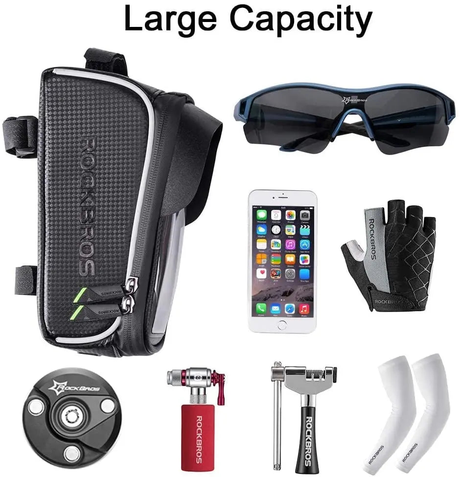 ROCKBROS Bike Phone Front Frame Bicycle Bag Waterproof Pattan Australia