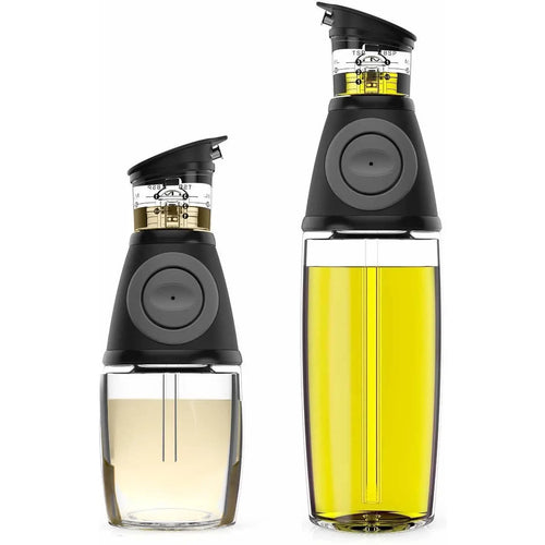 Belwares Olive Oil Dispenser Bottle Set - 2 Pack Oil and Vinegar Cruet with Drip-Free Spouts - Includes 17oz [500ml] and 9oz [250ml] Sized Bottles pattanaustralia