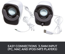 Load image into Gallery viewer, Logitech® Stereo Speakers Z120 with usb port, mac compatible,3.5mm jack
