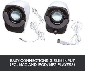 Logitech® Stereo Speakers Z120 with usb port, mac compatible,3.5mm jack pattanaustralia