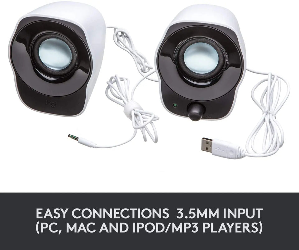 Logitech® Stereo Speakers Z120 with usb port, mac compatible,3.5mm jack pattanaustralia