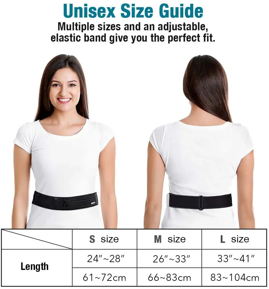 ESR Running Belt, Waist Pack Adjustable Stretchy Zipped Pack with Headphone Port, Fits Most Phones, for Workout, Cycling, Travelling pattanaustralia