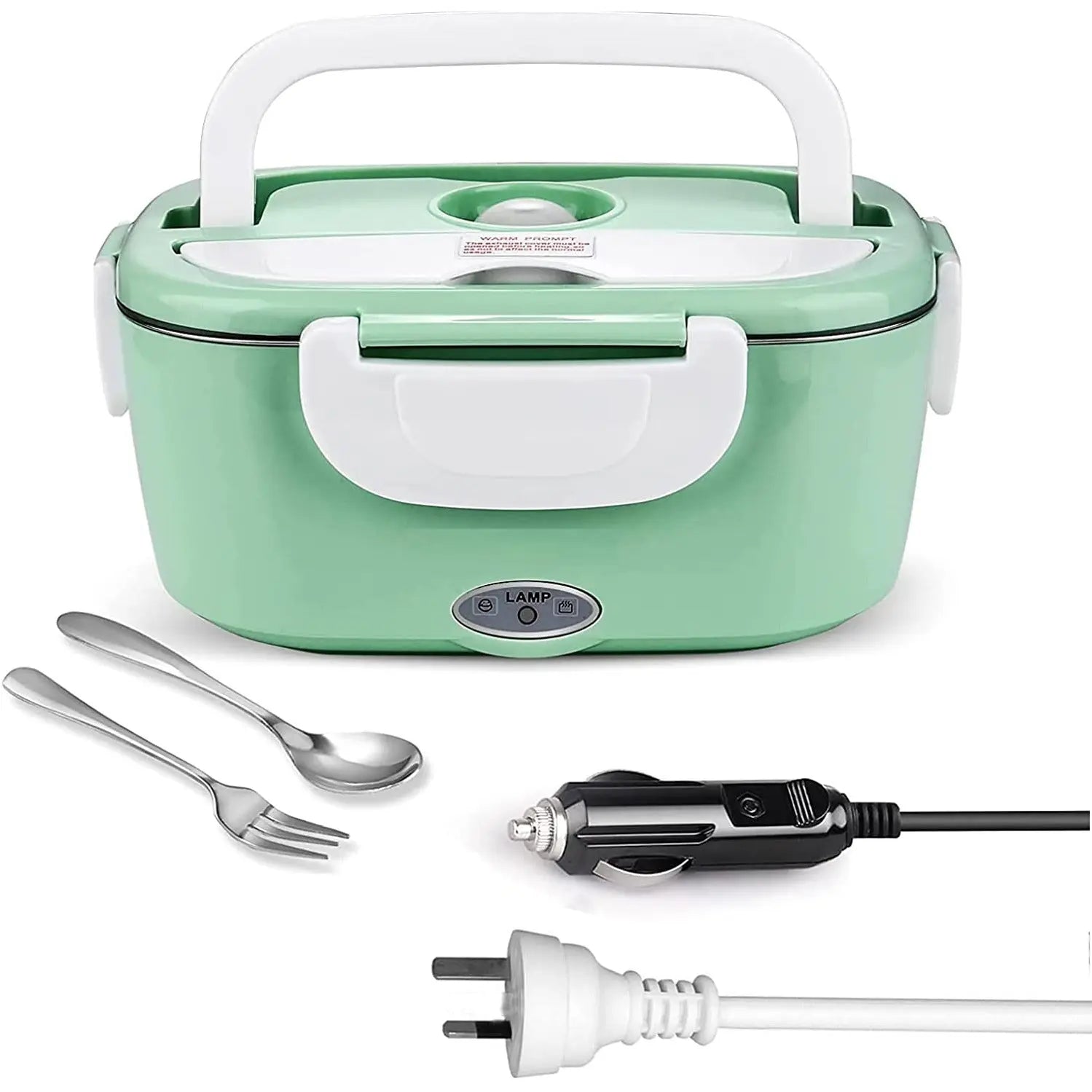 Electric Portable Lunch Box Food Heater, Home, Car, Truck Use with Removable Stainless Steel Food Container Pattan Australia