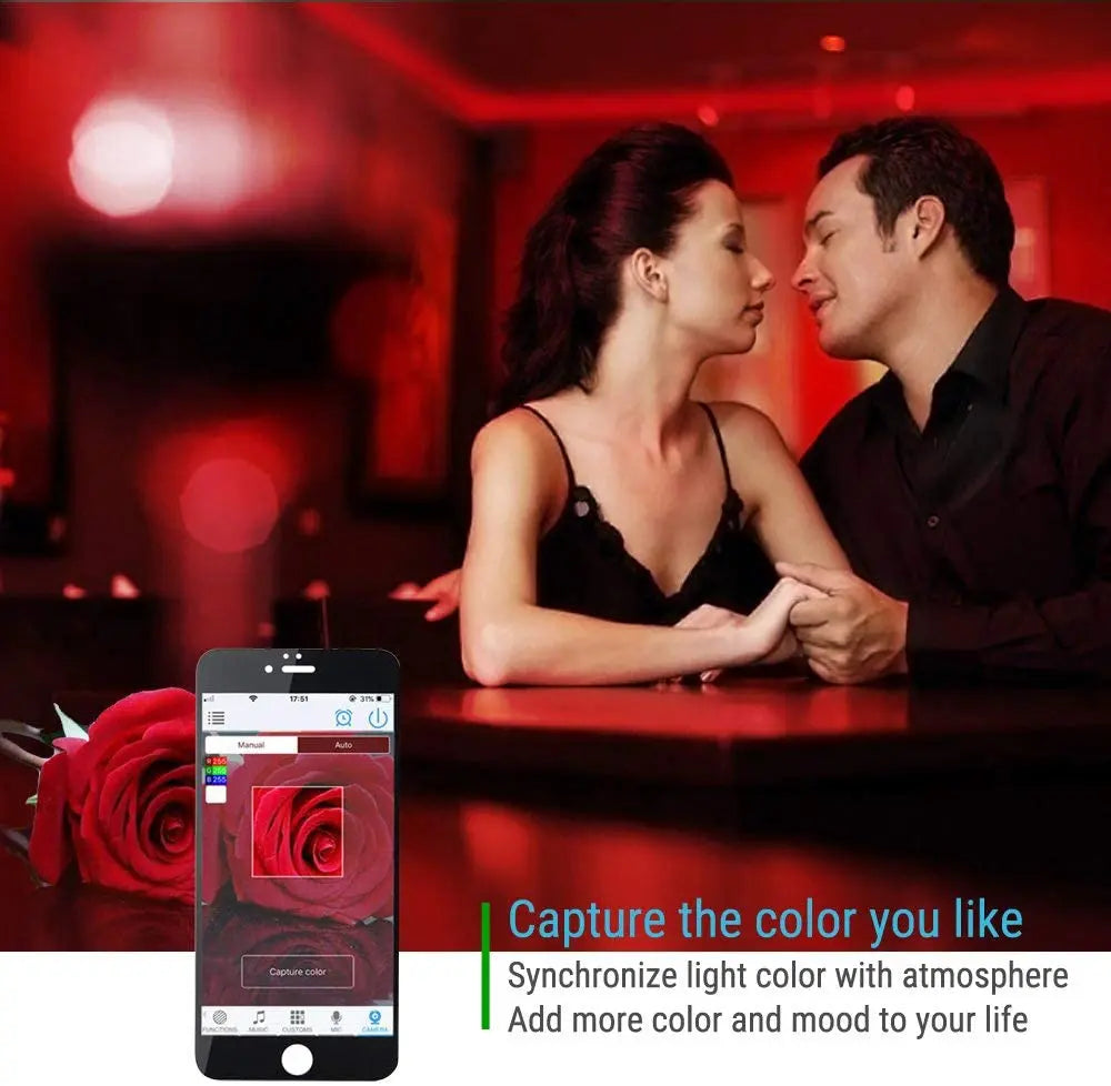 VIPMOON Wireless LED Smart Controller, Compatible with Alexa & Google, IFTTT Working for Android, iOS System and RGB LED Strip Lights  with Remote Control pattanaustralia