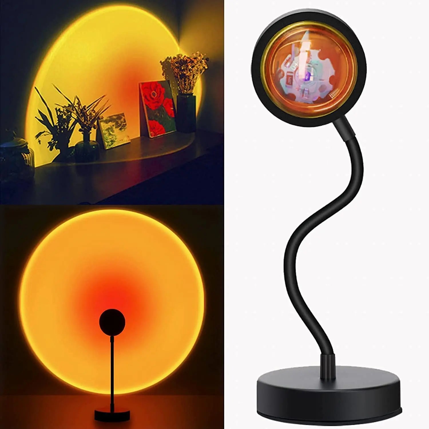 Sunset Projection LED night Light , 360 Degree Flexible Rotation  USB Floor Stand Sunset Light for Home Decor pattanaustralia
