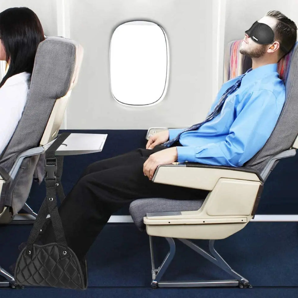 Airplane Travel Accessories - Portable Travel Foot Hammock Pattan Australia