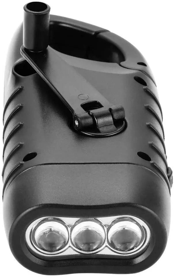 Hand Cranking Solar Powered Flashlight Green, Rechargeable Emergency LED Pattan Australia