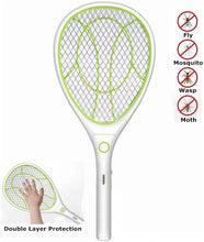 Load image into Gallery viewer, Night Cat Electric Mosquito Fly Swatter Bug Zapper Bat Racket, Pests Insects Control Killer Repellent, USB Rechargeable, LED Lighting, Double Layers Mesh Protection Pattan Australia
