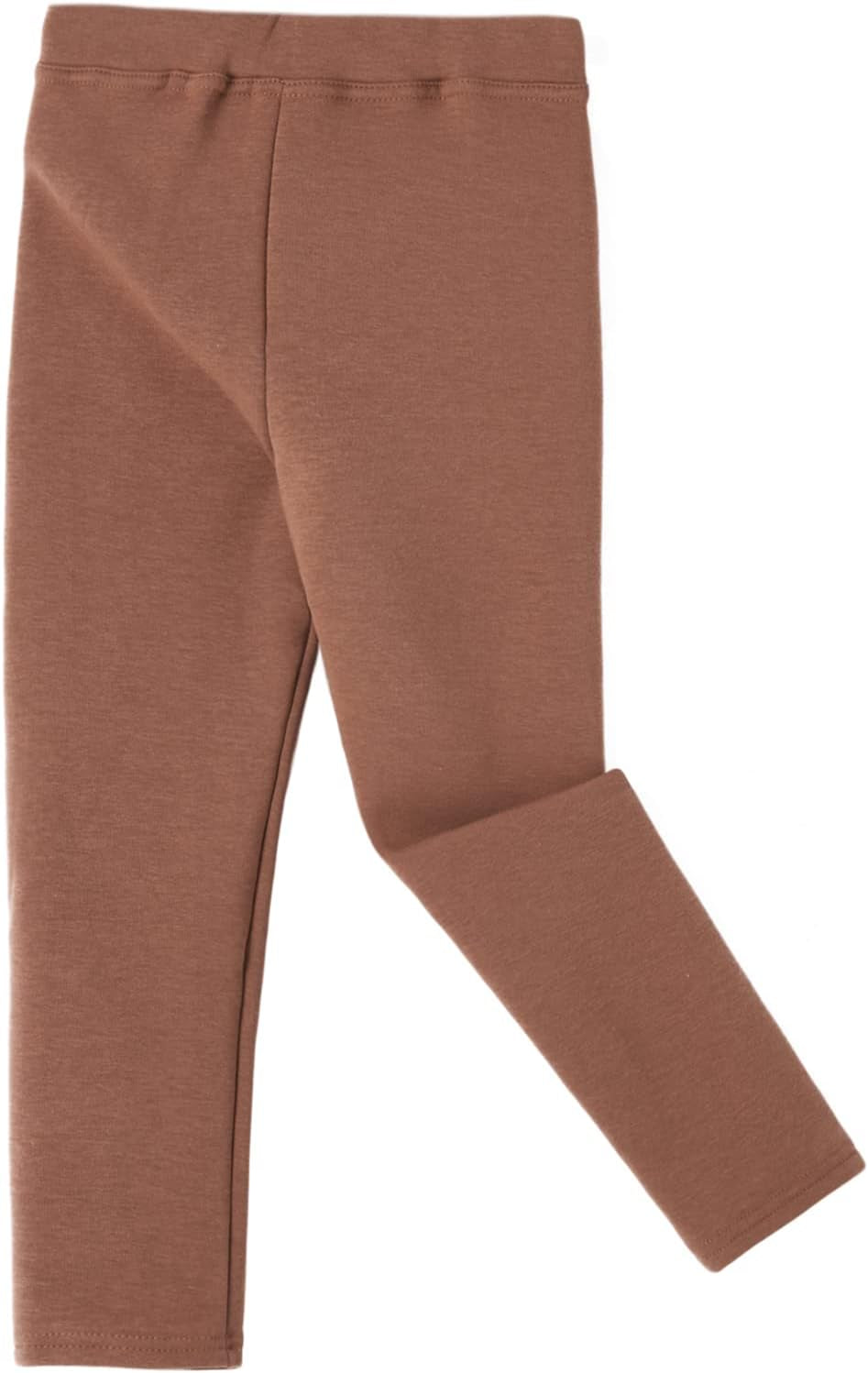 Girls Winter Leggings Warm Fleece Lined Toddler Kids Basic Soft Full Length Pants