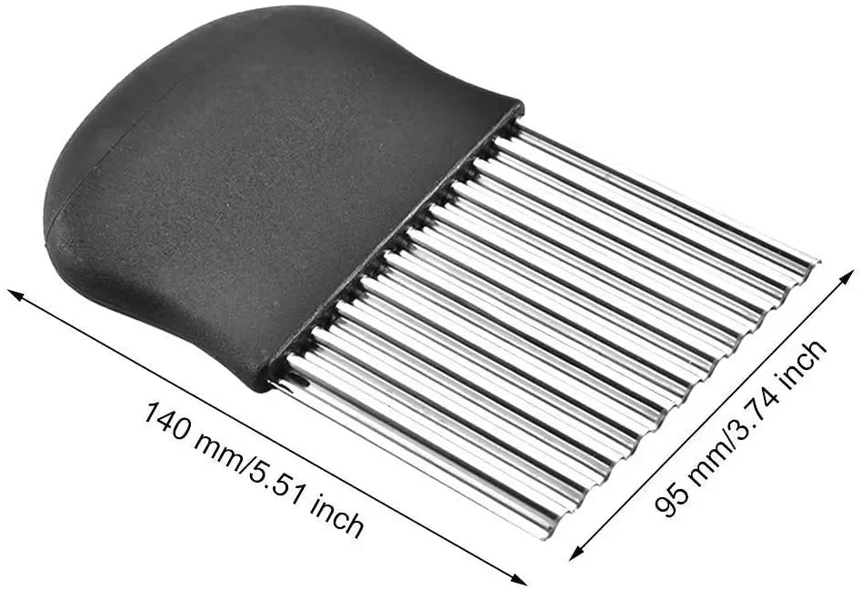Stainless Steel Crinkle Wavy Chopper Potato French Fry Cutter Pattan Australia