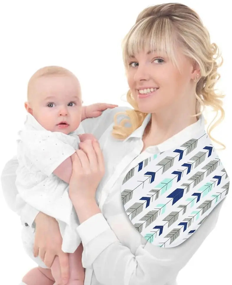 4 Pack Baby Burp Cloths Feeding, Nursing Towel Accessory, 3 Layers Absorbent Pattan Australia