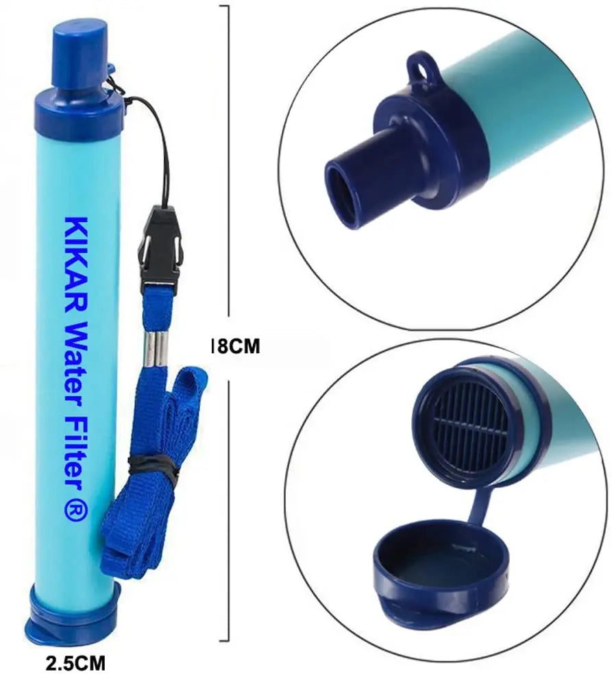 KIKAR Outdoor Water Filter Hollow Fiber Water Purifier Perfect for Backpacker, Camper, Hiker or for Emergencies pattanaustralia
