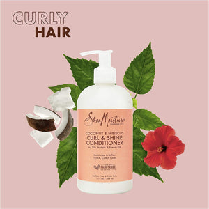 Coconut, Hibiscus Curl and Shine Conditioner for Unisex - 13Oz, 384Ml