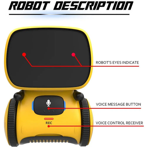 REMOKING Robot Toy for Kids,STEM Educational Robotics,Dance,Sing,Speak,Walk in Circle,Touch Sense,Voice Control, Your Children Fun Partners(Yellow) pattanaustralia