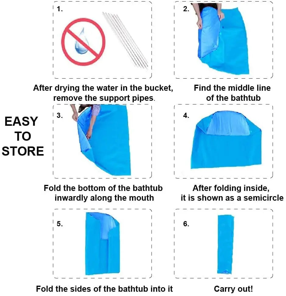 Portable Plastic Bathtub, Folding Spa Bathtub for Adults, 31 inches Freestanding Soaking Tub Non-Inflatable Ice Bath Tub, Thickened Thermal Foam to Keep Temperature Pattan Australia