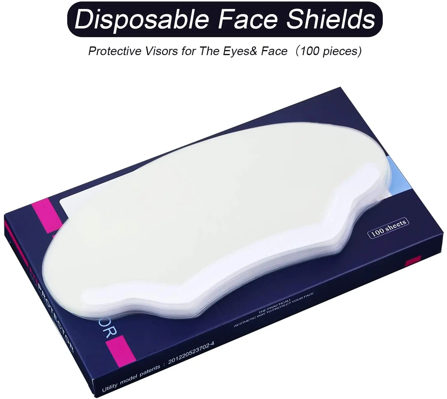 100PCS Microblading Kit Makeup Shower Face Shields，Clear Visors Eye Protector for Salon Supplies Eyelash Extensions pattanaustralia