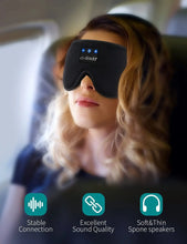 Load image into Gallery viewer, LC-dolida Sleeping Mask with Bluetooth Headphones for Side Sleepers, Ultra-Thin Stereo Speakers
